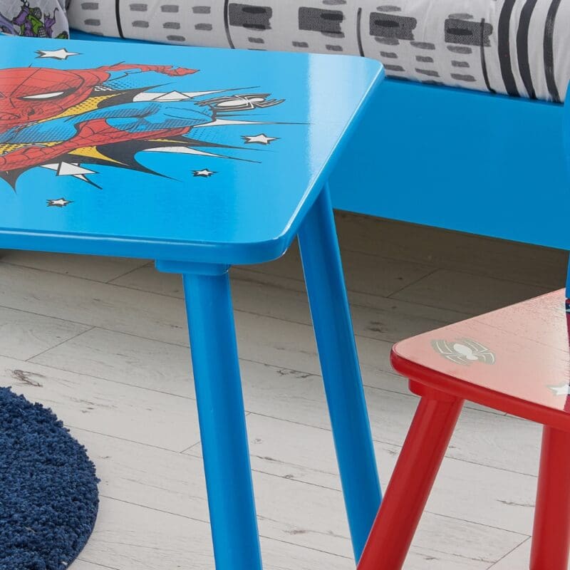 Disney Spider Man Table2 Chairs Blue Wooden Happy Beds 7 1