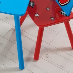 Disney Spider Man Table2 Chairs Blue Wooden Happy Beds 8 1