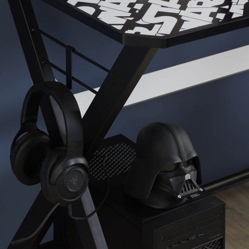 Disney Star Wars Computer Desk BlackWhite Metal Happy Beds 3 1