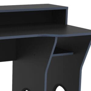 Enzo Gaming Desk BlackBlue Wooden Happy Beds 8 1