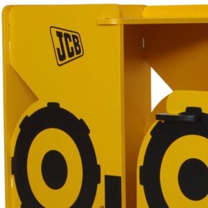 JCB Childrens Digger DeskChair YellowBlack Wooden Happy Beds 4 1