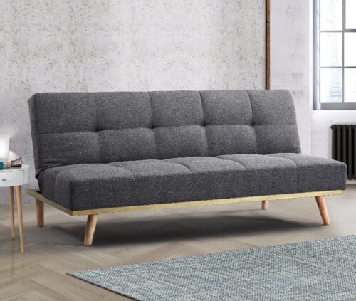 Snug - Fabric Sofa Bed - Grey - Fabric - Happy Beds