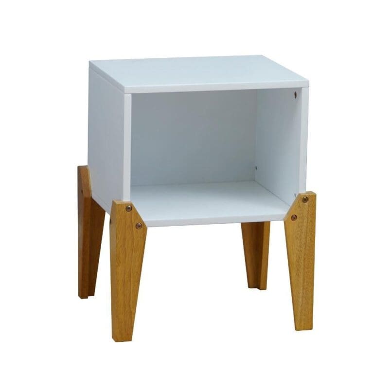 Solar Joybox Childrens Bedside Table WhiteOak Wooden Happy Beds 2 1