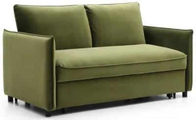 2 1718353460Blaire Athena Olive Velvet Fabric 2 Seater Sofa Bed