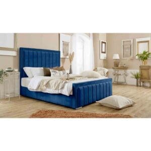 Eleganza Home Eleganza Island Plush Superking Bed Frame - Blue