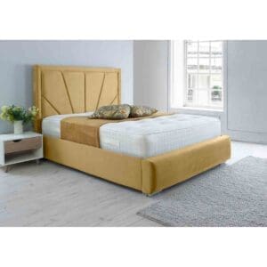 Eleganza Home Eleganza Itala Plush Superking Bed Frame - Beige