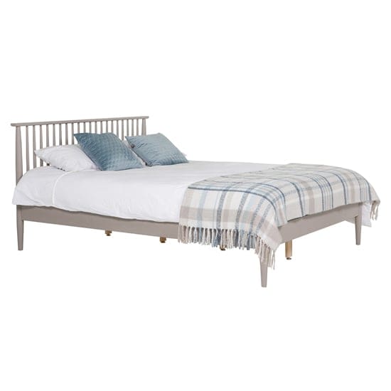 afon wooden double bed grey