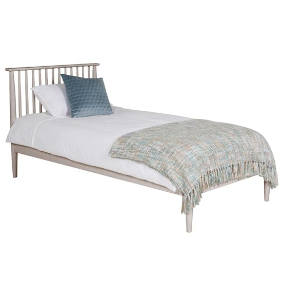 afon wooden single bed grey