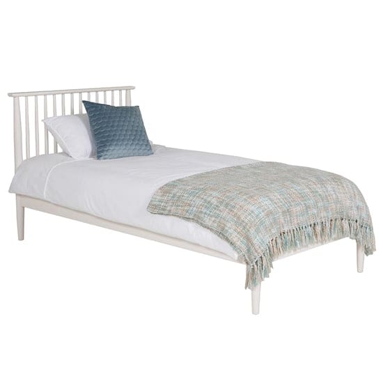 afon wooden single bed white