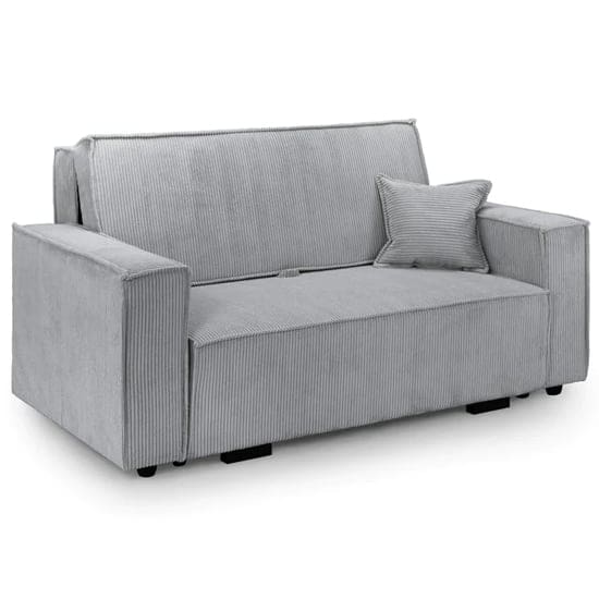 cadiz fabric 2 seater sofa bed grey