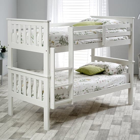 carra single bunk bed white