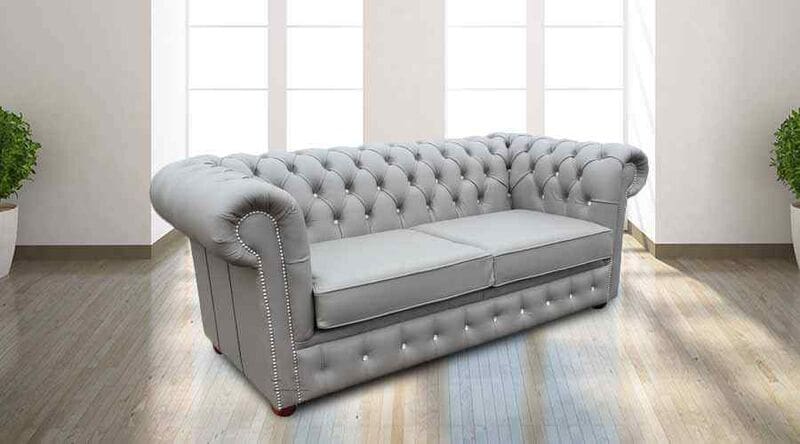 chesterfield 2 seater sofa bed swarovski crystallized diamond moon mist leather offer product google base