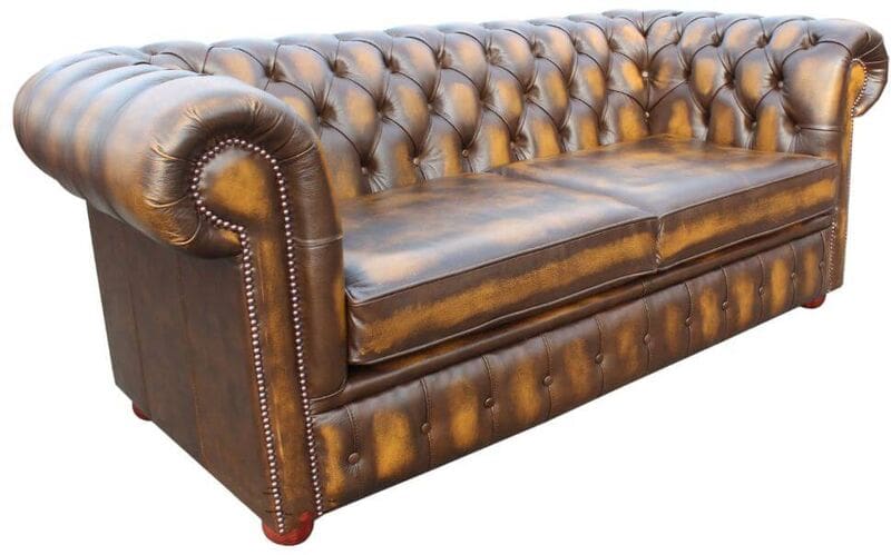 chesterfield 2 seater sofa settee antique gold product google base