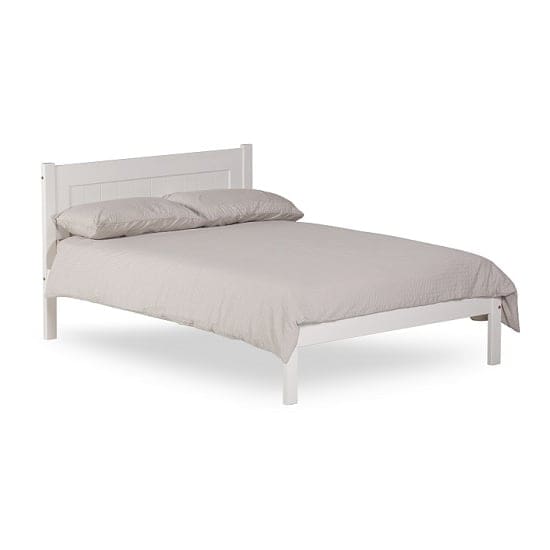 colman wooden double bed white