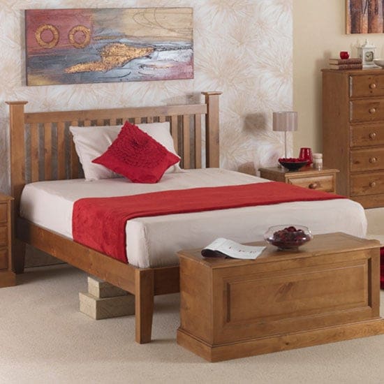 herndon wooden double bed lacquered 1