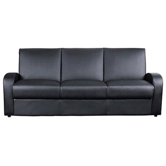 kailey pu leather sofa bed black