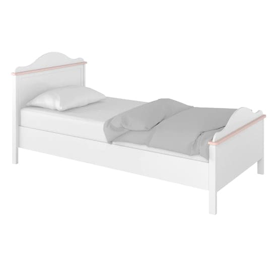 lenoir kids single bed matt white