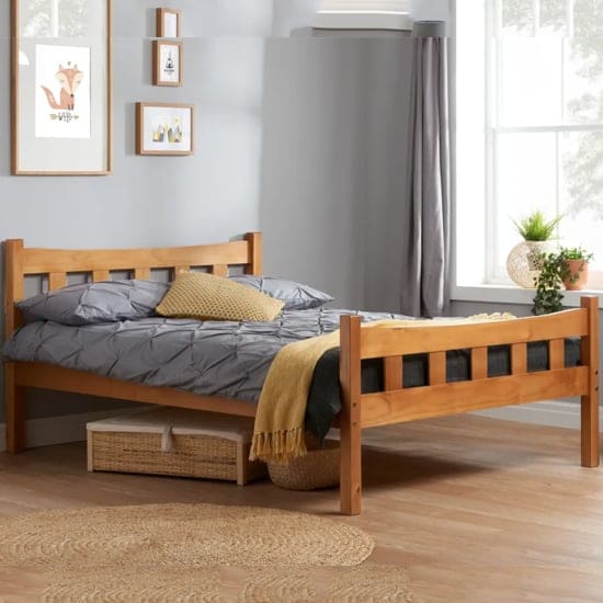 miamian wooden single bed antique pine