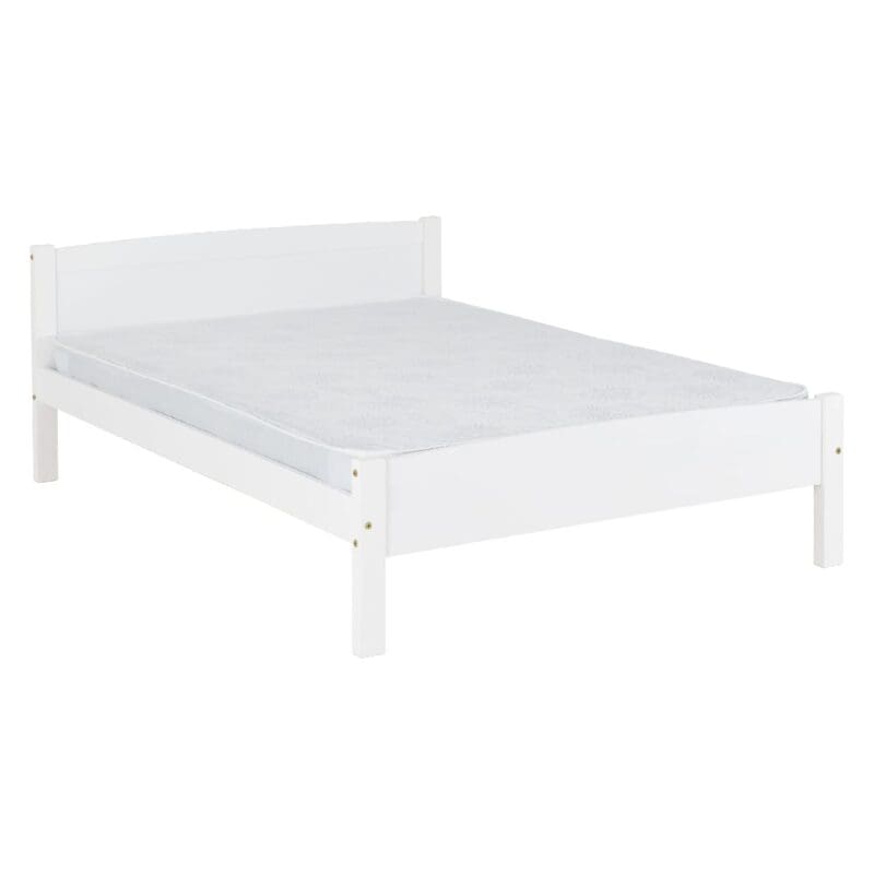 misosa wooden double bed white