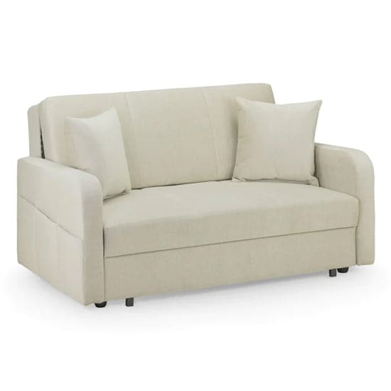 paralia fabric 2 seater sofa bed beige