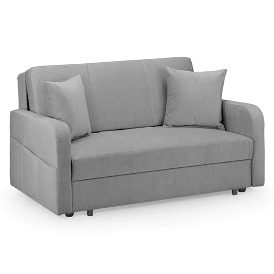 paralia fabric 2 seater sofa bed grey