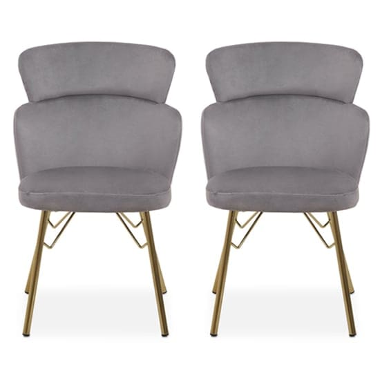 vinita upholstered grey velvet bedroom chairs a pair