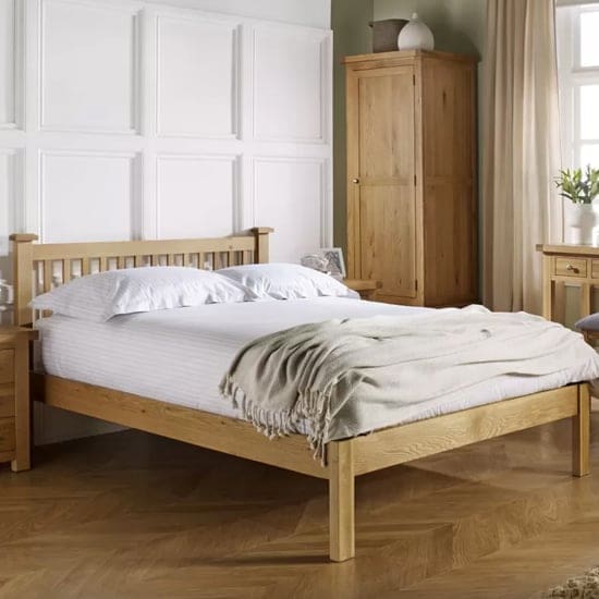 webworms wooden double bed oak