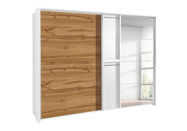 PRODZFRSP000000000036552 rauch indiana slider wardrobe ad192 white wotan oak 280 cm