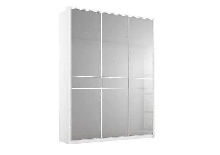 PRODZFRSP000000000036565 lando mirror hinged led wardrobe z011k white matt 150 cm