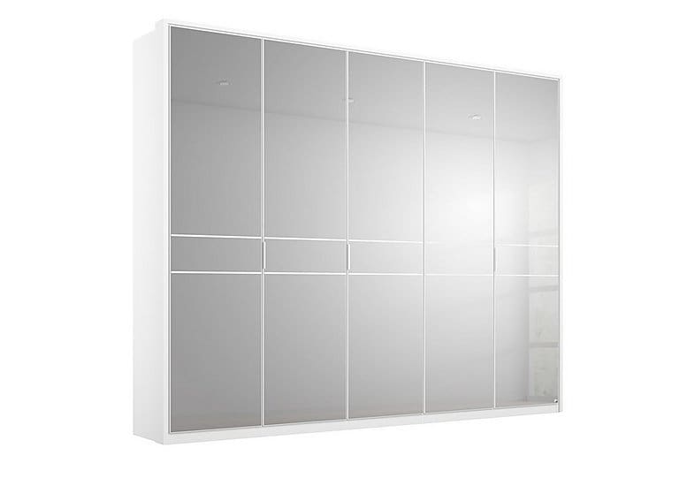 PRODZFRSP000000000036565 lando mirror hinged led wardrobe z011k white matt 250 cm