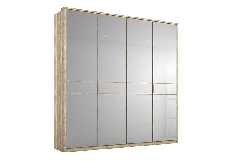 PRODZFRSP000000000036565 lando mirror hinged led wardrobe z051k sanremo oak light 200 cm