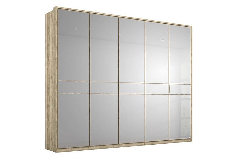 PRODZFRSP000000000036565 lando mirror hinged led wardrobe z051k sanremo oak light 250 cm