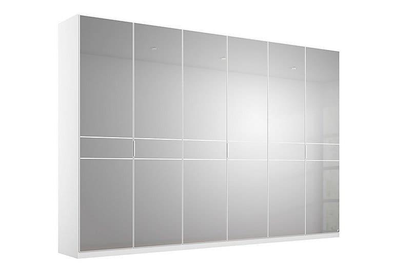 PRODZFRSP000000000036566 lando mirror hinged wardrobe z011k white matt 300 cm