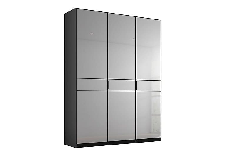 PRODZFRSP000000000036566 lando mirror hinged wardrobe z031k black matt 150 cm