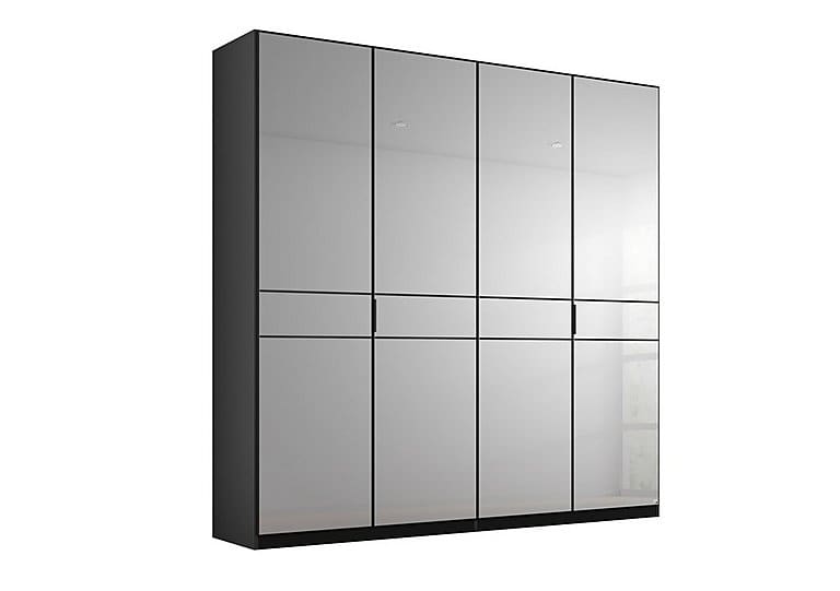 PRODZFRSP000000000036566 lando mirror hinged wardrobe z031k black matt 200 cm