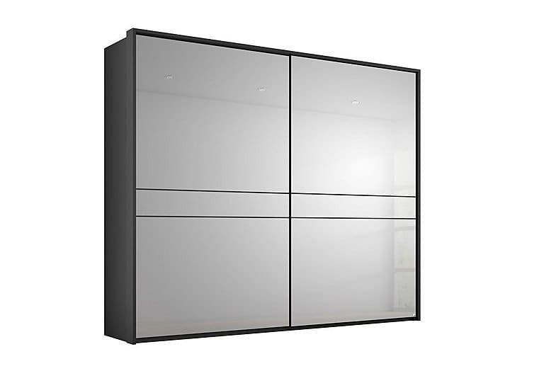 PRODZFRSP000000000036568 lando led mirror slider wardrobe z031k black matt 240 cm