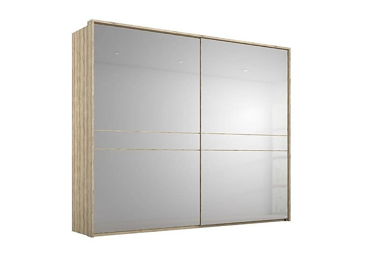 PRODZFRSP000000000036568 lando led mirror slider wardrobe z051k sanremo oak light 240 cm