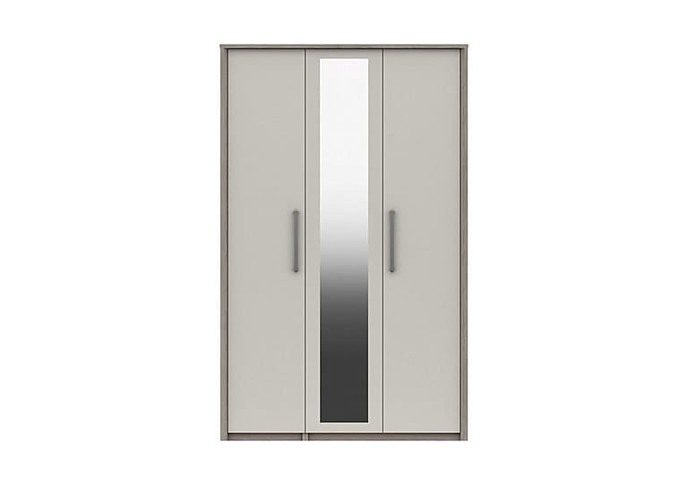 PRODZFRSP000000000044160 euston tall 3 door wardrobe with mirror grey oak white grey gloss