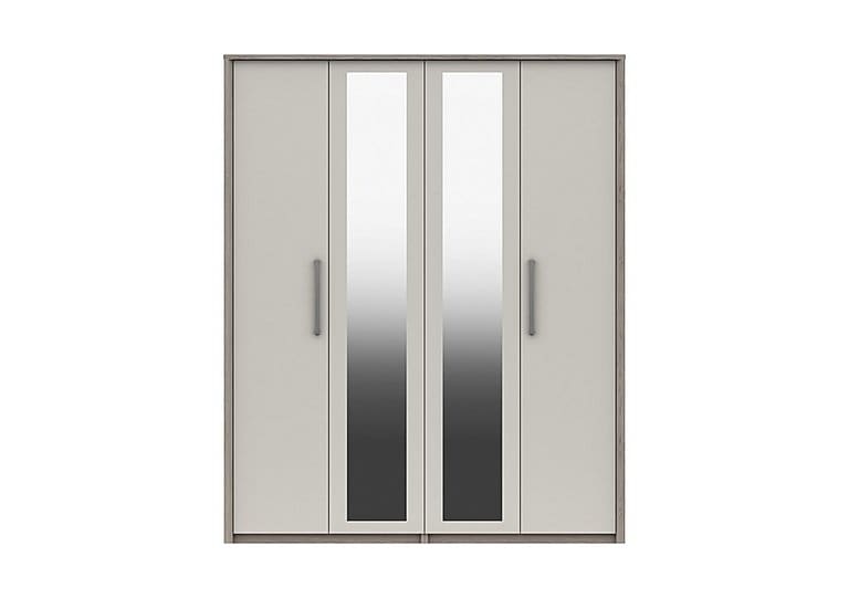 PRODZFRSP000000000044161 euston tall 4 door wardrobe with mirror grey oak white grey gloss