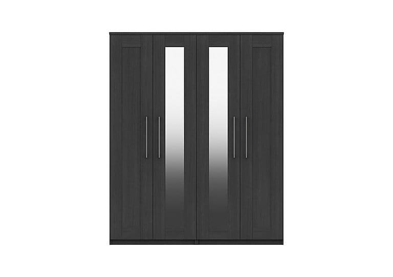 PRODZFRSP000000000044179 fenchurch 4 door wardrobe with mirror graphite