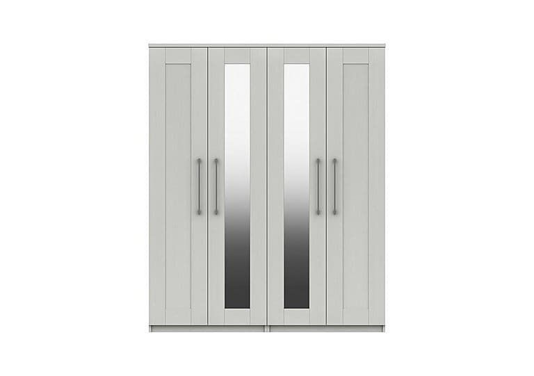 PRODZFRSP000000000044179 fenchurch 4 door wardrobe with mirror white