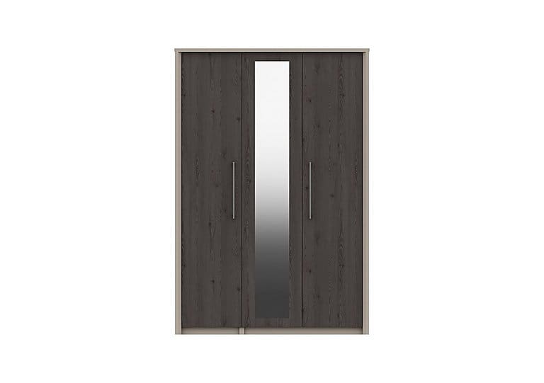 PRODZFRSP000000000044191 paddington 3 door wardrobe with mirror fired earthanthracite larch