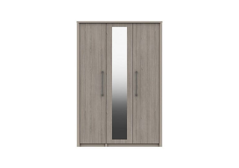 PRODZFRSP000000000044191 paddington 3 door wardrobe with mirror fired earthgrey oak