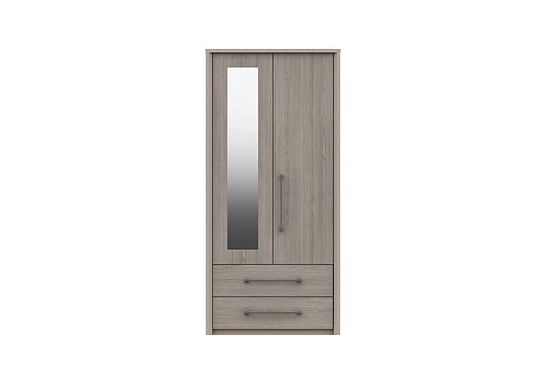 PRODZFRSP000000000044193 paddington 2 door wardrobe with mirror fired earthgrey oak