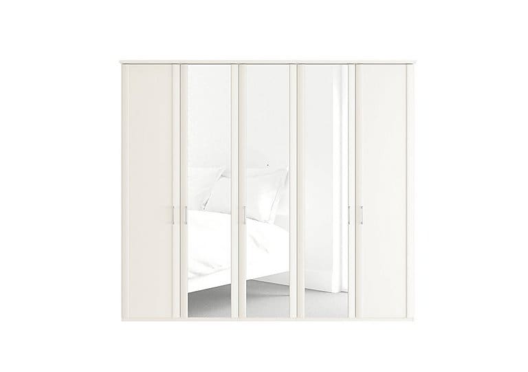 PRODZFRSP000000000045149 wiemann oxford 5 door hinged wardrobe with mirrors white