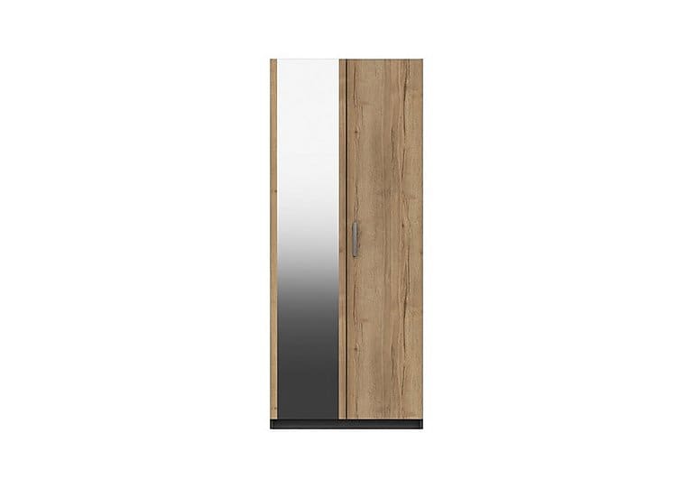 PRODZFRSP000000000048264 waterloo 2 door wardrobe with mirror graphite natural rustic oak