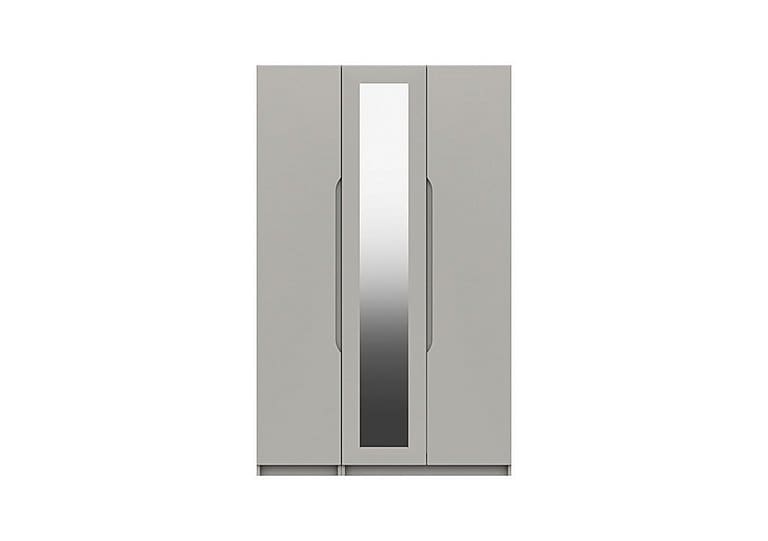 PRODZFRSP000000000048299 st pancras 3 door wardrobe with mirror light grey gloss