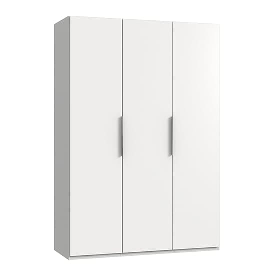 alkes wooden wardrobe white 3 doors