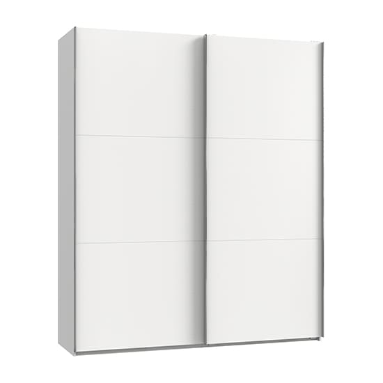 alkesia wooden sliding door wardrobe white