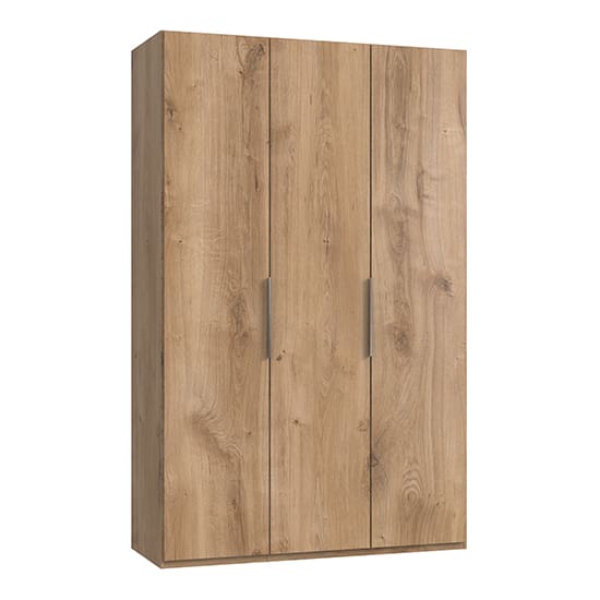 alkesia wooden wardrobe planked oak 3 doors